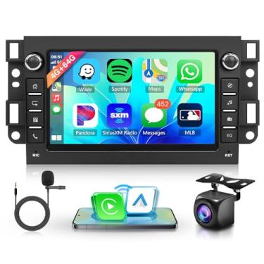 Imagem de [4G + 64G] Rádio veicular Android para Chevrolet Epica Tosca 2006-2011/Holden/Daewoo/Pontiac com CarPlay Android Auto, rádio veicular com tela sensível ao toque de 17 polegadas com Bluetooth, GPS