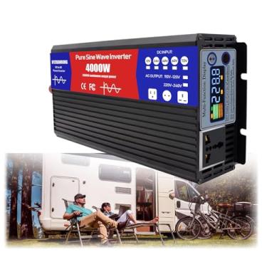 Imagem de 48V to 230V,4000W Inversor de onda senoidal pura 12V 24V 48V 60V 72V DC para 110V 230V AC Converter, Power Inverter para caminhão, Off-Grid Solar Power Inverter, 60V a 230V