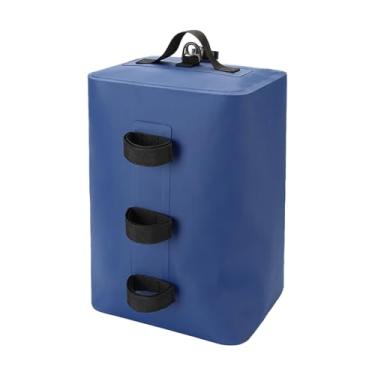 Imagem de IEUDNS Saco de areia com cobertura para pesos, à prova d'água, dobrável, para armazenamento, 25L, para pernas, para mochilas no quintal, Marques Outdoor, Azul