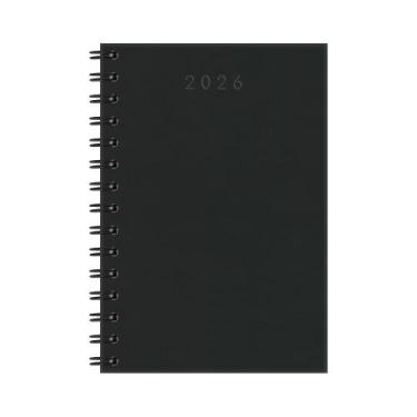 Imagem de Agenda 2026 Diária Cristal Espiral 320 pgs Redoma Preta - ROYAL PAPER