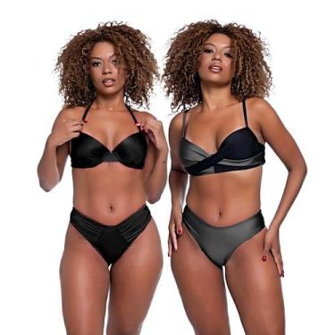 Imagem de Kit Biquínis Feminino Com Bojo Levanta Busto Asa Delta - HYPE MODAS, K
