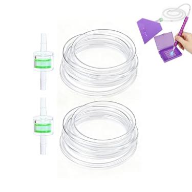 Imagem de Conjunto de mangueiras de silicone e acessórios de pintura de diamante de filtro para caneta de pintura de arte de diamante, adequado para a maioria dos tipos de caneta a vácuo, tubo de substituição e