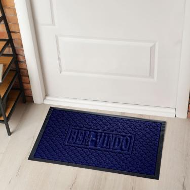 Imagem de Tapete Antiderrapante Capacho Porta Entrada 40cm X 60cm Emborrachado