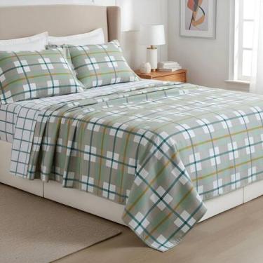 Imagem de Jogo Queen Size Jasmine 400 Fios Premium Conforto Luxo - JM ENXOVAIS, 