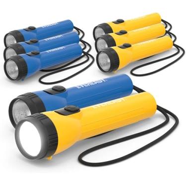 Imagem de Eveready Lanterna de LED (pacote com 8) Lanternas confiáveis e brilhantes para uso geral, ótimas para acampamento, carro, tempestade de emergência, lanterna portátil com falta de energia (pilhas