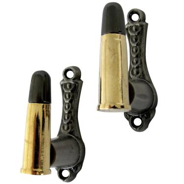 Imagem de SZCO Suprimentos cabides de espada bala ajustáveis - 44 suportes de parede de metal expansível estilo Magnum para espadas, adagas, pistolas e bengalas - Conjunto de 2