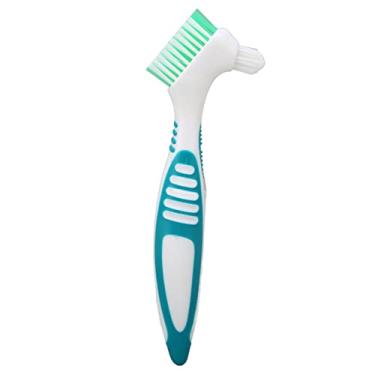Imagem de GLOGLOW Escova de Dentadura para Limpeza Eficaz, Material de Cimento Plástico para Remoção de Placa Bacteriana, Melhor Limpeza de Dentes Falsos para Dentaduras Parciais ou Totais