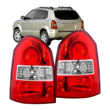 Imagem de Lanterna Traseira Tucson 2006 Até 2016 Bicolor Par 2 Peças - Imp...