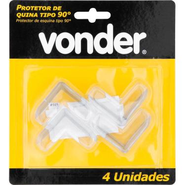 Imagem de Protetor de Quina Tipo 90° com 4 peças Vonder