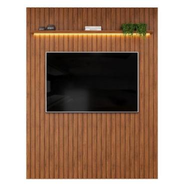 Imagem de Painel Para TV Até 65 Polegadas 1,83m Ripado Autêntico com Led e Prate