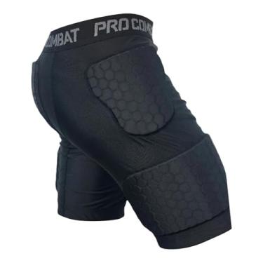 Imagem de Baoblaze Calção de proteção para goleiro de futebol com proteção para coxas, para todas as estações, multifuncional, confortável, com acolchoamento em espuma, Xl