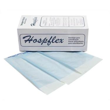 Imagem de Envelopes Auto Selante para Esterilização 09x20cm - 100 Unidades - Hos