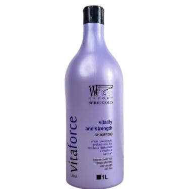 Imagem de Shampoo para Cabelos com Queda Fragilizados Quebradiços Danificados Pós Progressivas WF Vitaforce 1L