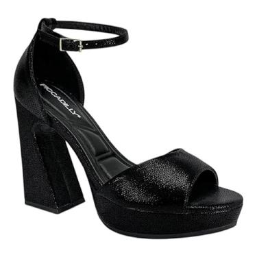 Imagem de Sandália Piccadilly Salto Alto Cristine 818016 Preto