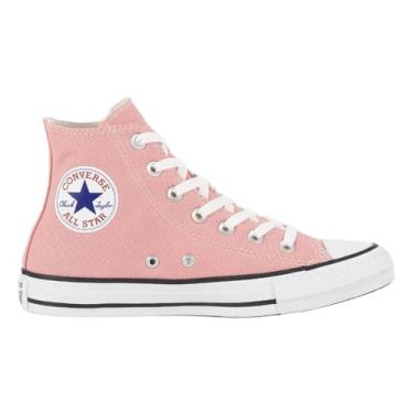 Imagem de Tênis Converse All Star Casual Hi | Cano Médio, Casual, Dia a dia, Moda, Original. (Rosa Flamingo, BR, Adulto, Numérico, 37)