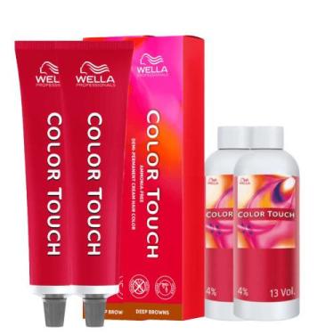 Imagem de Color Touch Tonalizante 2x 7/7 Louro Médio + 2 E. 4% - Wella, UNICA