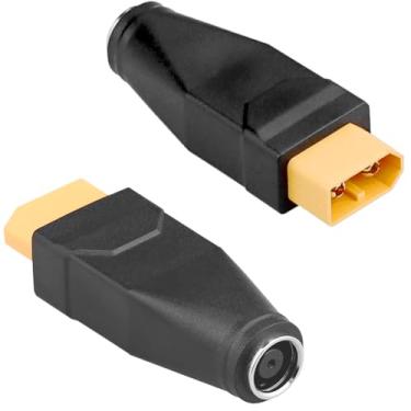 Imagem de XT60 macho para adaptador fêmea DC7909, XT60 para DC 7,9 mm x 0,9 mm, pacote com 2