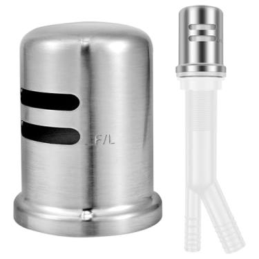 Imagem de Conjunto completo de lacuna de ar para lava-louças com tampa de latão com saia, espaço de ar de substituição para pia de cozinha