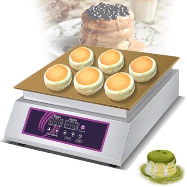Imagem de MáQuina De Soufflé Comercial 1300w, EléTrica, Para Fazer Dorayaki E Panquecas, Placa De Cobre Antiaderente De 8mm,Faixa De Temperatura De 60-240℃ Para Cozinha DoméStica,Restaurante