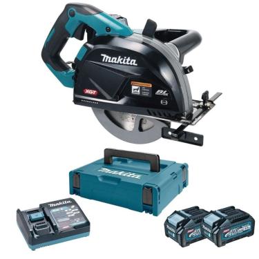 Imagem de Kit Cortadora De Metais 40v Xgt 185mm Cs002gz + 02 Baterias 40v 4ah Xgt 191k08-2 + Carregador Rápi