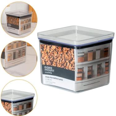 Imagem de Pote Para Alimentos Hermético Lumini 2.195 Ml Bpa Free 4644