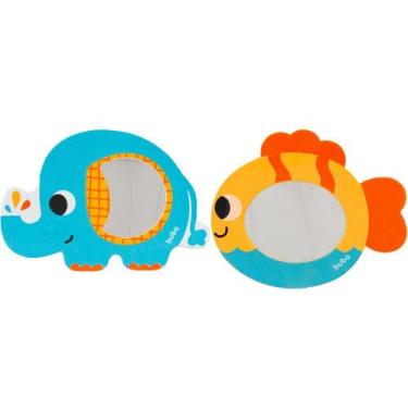 Imagem de Kit Espelhinho Hora do Banho Brinquedo Bebê e Criança Buba