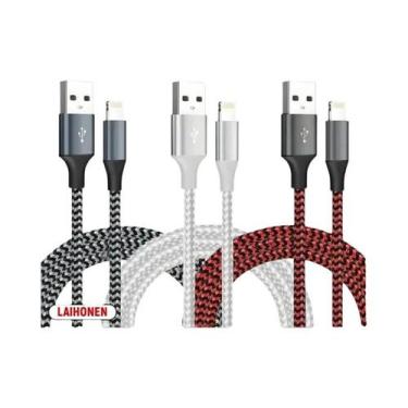 Imagem de Cabo USB a Para Lightning 1M 2M 3M Carregamento Rápido Certificado MFi