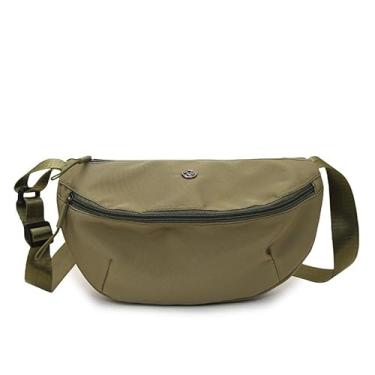 Imagem de Pochete transversal para mulheres, bolsa de cintura casual ajustável, moderna, bolsa de cinto para trilhas, corridas, viagens, Verde, Verde