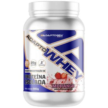 Imagem de Adaptogen Whey Isolado Whey Protein Isolate 900g Morango