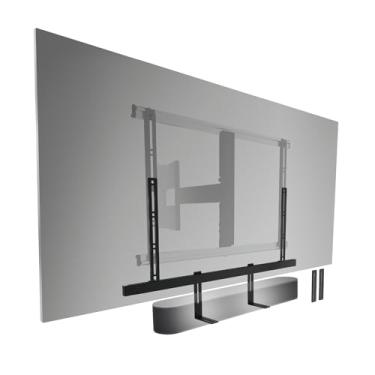 Imagem de Vogel's Suporte Soundbar 3550 | Também serve para Bose Soundbar 500/700 | Sonos Arc/Beam/Playbar | Samsung | Sony | LG e JBL | Suporte para VESA 100 a 600 | Preto | Máx. 6,5 kg