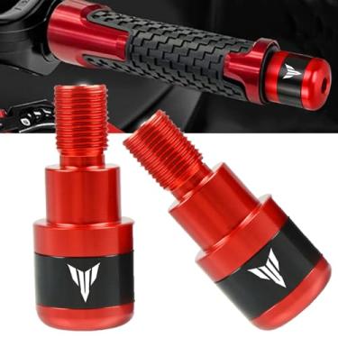 Imagem de Univeersal 22 mm Tampas de guidão de motocicleta para YAM&-AHA MT-01 MT-03 MT-07 MT-09 MT-10 MT-125 2000-2021 2023 2024 FZ07 FZ09 FZ10 XSR700 XSRSRSR700 900 - vermelho