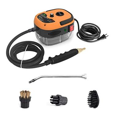 Imagem de Matybobe Limpador a vapor portátil de 2500 W, máquina de limpeza a vapor pressurizado de alta temperatura com cabeças de escova para cozinha, móveis, banheiro, carro