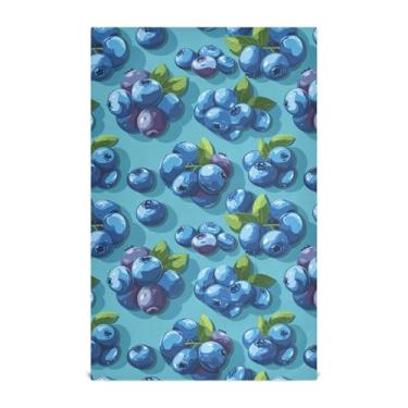 Imagem de SEHANY Conjunto de 4 toalhas de cozinha de mirtilo, toalhas de mão absorventes super macias, panos de limpeza, toalhas de chá de secagem rápida reutilizáveis para decoração de cozinha doméstica 71 x