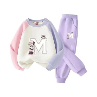 Imagem de Conjunto De Duas Peças De Algodão Com Estampa Da Minnie Da Disney Para