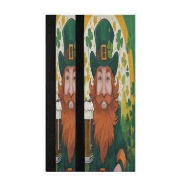 Imagem de Burbuja Conjunto de 2 capas de maçanetas de geladeira de cerveja St. Patrick, laváveis, forno, micro-ondas, antiderrapante, 35,5 x 14 cm