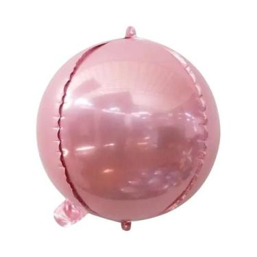 Imagem de Balões 4D Rosa Dourado 10 Polegadas 10 Peças Metálicos Para Decoração 