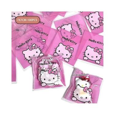 Imagem de Hello Kitty Mymelody Kawaii 100PCS Sacos De Doces Transparentes OPP Au