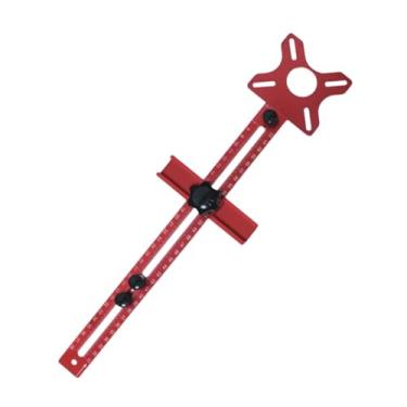 Imagem de Bothyi Suporte para fresa de ranhuras para tupia, ferramenta para marcenaria, gabarito de alto desempenho para ferragens de armários, acessório para fresa