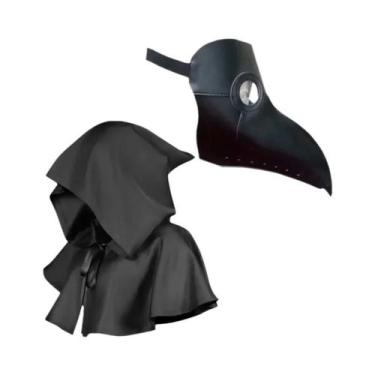 Imagem de Fantasia De Médico Da Peste Para Adultos Com Máscara, Xale, Bico Longo