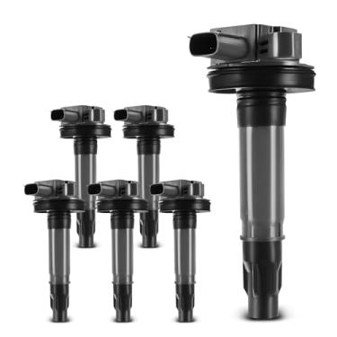 Imagem de Conjunto de 6 bobinas de ignição para Ford Explorer 2011-2016 F-150 Edge Fusion Taurus Lincoln MKS MKX MKZ Mercury Sable