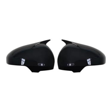 Imagem de Compatível com toyota mark x reiz 2010 2012 2013 2014 2015 2016 tampa do espelho retrovisor de fibra carbono(Bright Black)