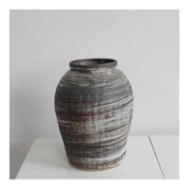 Imagem de Vaso de cerâmica retrô, estilo japonês, branco, decorativo, sala de estar, flores secas, ornamentos de flores, vasos de flores