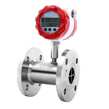 Imagem de Medidor digital de fluxo de água sensor de fluxo de turbina SS304 / SS316L RS485 4-20mA Saída de pulso (DN80)