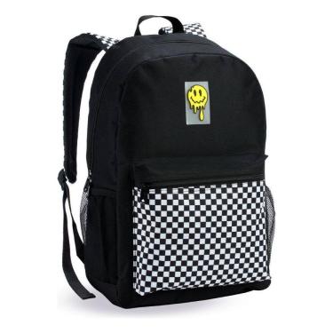 Imagem de Mochila Juvenil Masculina Resistente Escolar Faculdade Smile