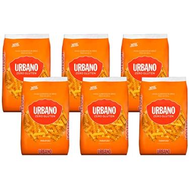 Imagem de Kit 6 Macarrão Arroz Parafuso Sem Glúten Vegano Urbano 500g