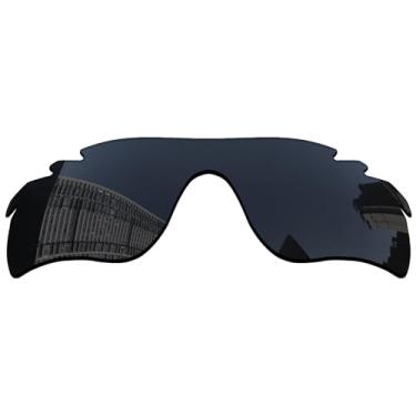 Imagem de Acefrog Lentes de reposição polarizadas de 1,5 mm para óculos de sol Oakley RadarLock Path, material atualizado, resistente a impactos - preto escuro polarizado - 1,5 mm
