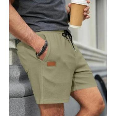 Imagem de Bermuda De Treino Masculina De Verão Em Cor Sólida, Respirável E Solta