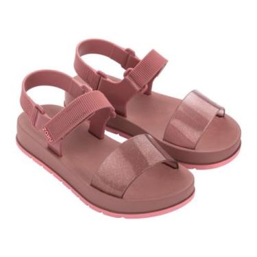 Imagem de Sandália Infantil Feminina Zaxy Way Original, Nude blush, Nude glitter
