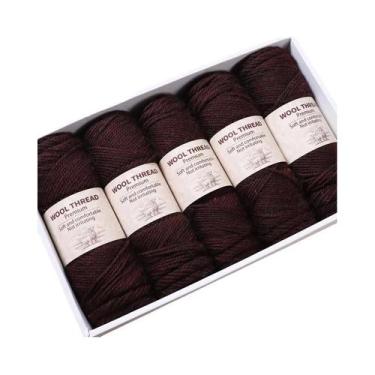 Imagem de Fio De Lã De Alpaca Grosso 500g 245 Agulhas Para Tricô Artesanal DIY: 