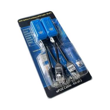 Imagem de Adaptador De Cabo uPOE Para Câmera Dual POE, Divisor E Combinador RJ45